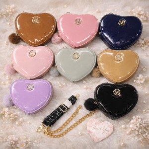 BOLSO DAMA CORAZON CHAROL Y-965 CON TRES CIERRES