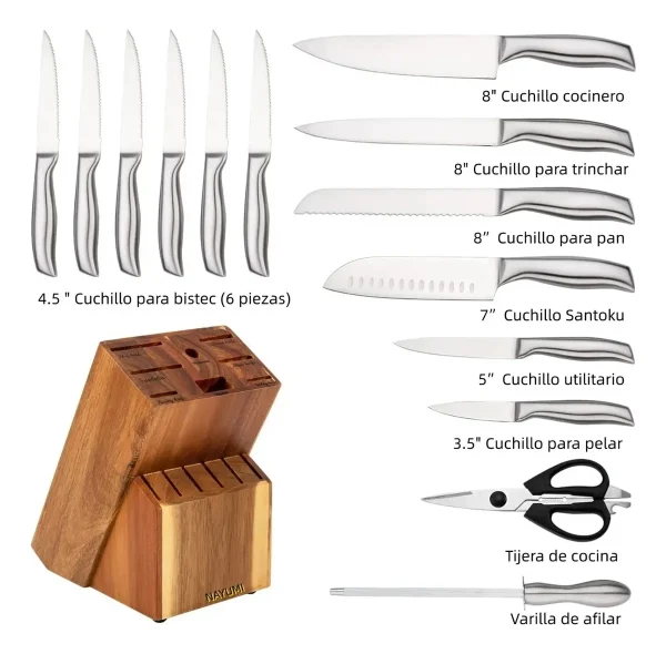 D_NQ_NP_2X_774340-MLM106006170857_012026-F-juego-15-pza-cuchillos-cocina-premium-acero-inox-base-madera