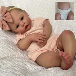 BEBE REBORN 45 CM RECIEN NACIDO CON ACCESORIOS
