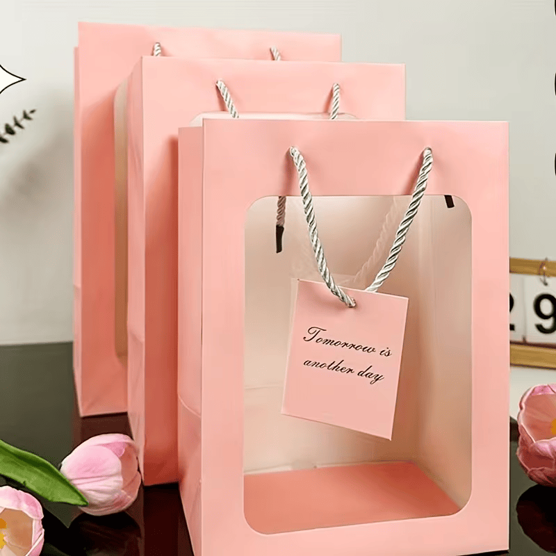 Imagen de DOCENA BOLSO REGALO CON VENTANA 30CM
