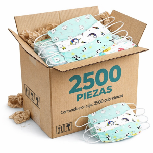 *CAJA* 2,500 CUBREBOCAS INFANTIL KF94