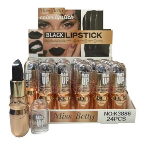 CAJA 24 BLACK LIPSTICK MISS BETTY NEGROS