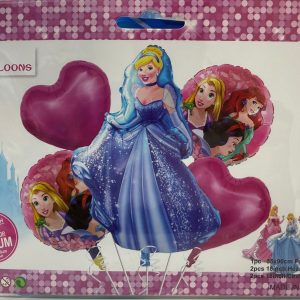 PAQ. 5 GLOBO FIESTA PRINCESAS