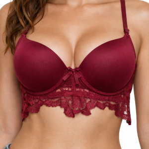 PIEZA BRASSIER PUSH UP DE ENCAJE CON COPA MOLDEADA
