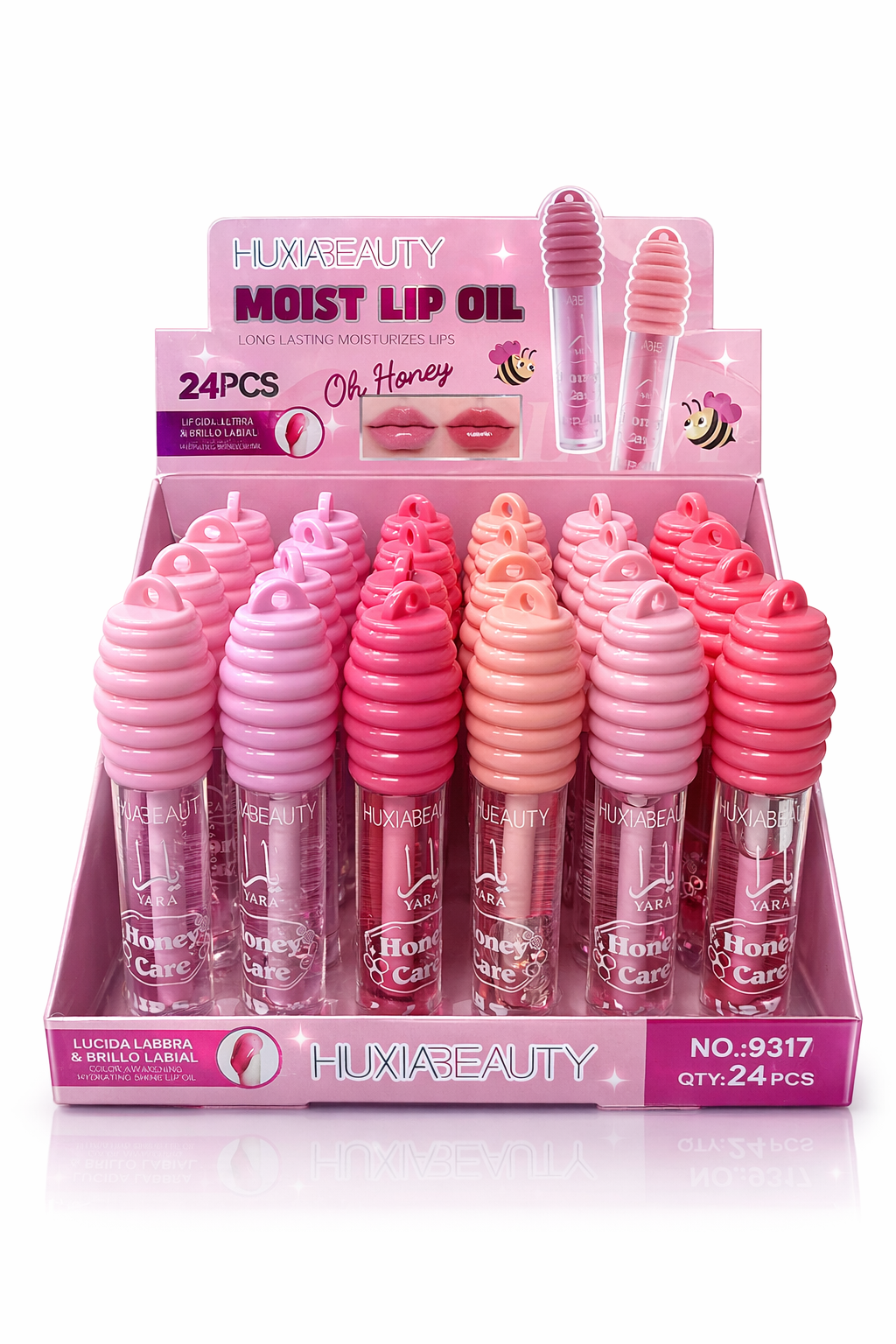Imagen de CAJA 24 LIP OIL OH HONEY HUXIA