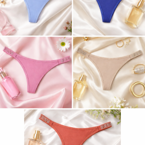 PAQ. 6 TANGA MODA CON STRASS