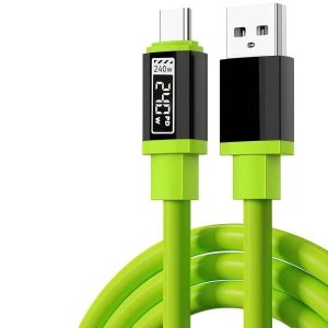 CABLE TIPO *C VERDE REFORZADO 2 METROS
