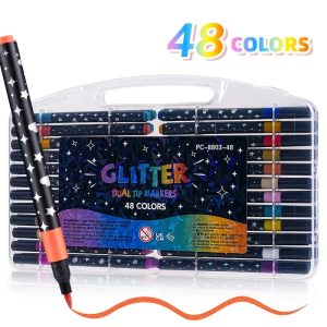 PAQ. 48 MARCADORES GLITTER PC-8803-48