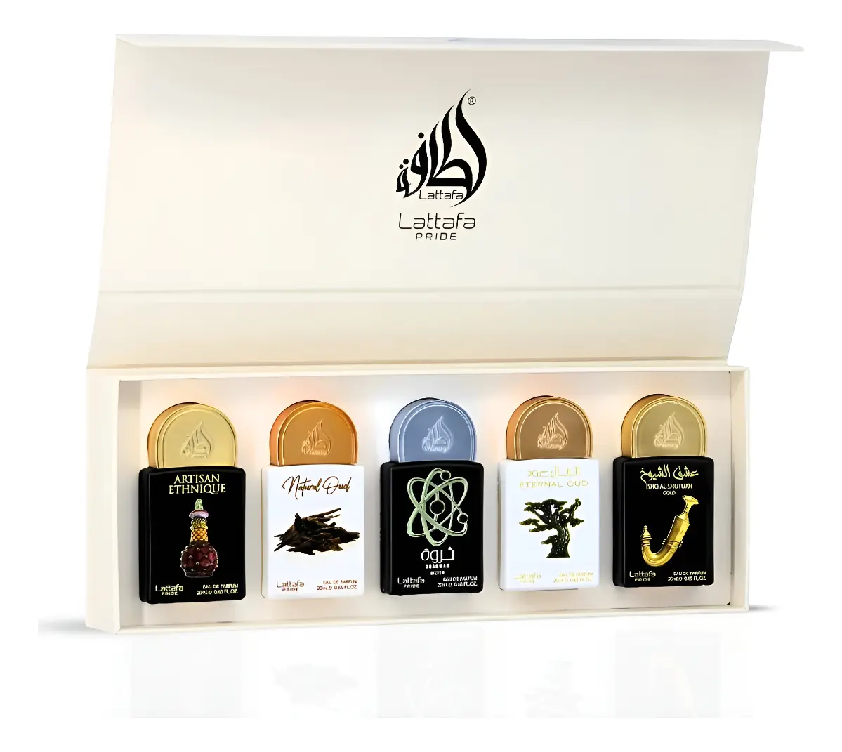 Imagen de COLECCION 2* LATTAFA PRIDE 5 PERFUMES X 20ml
