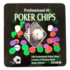 JUEGO DE CASINO POKER CHIPS 100 FICHAS