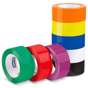 ROLLO DE CINTA DE EMPAQUE COLORES 200 METROS RESISTENTE
