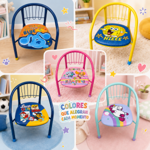 SILLA INFANTIL PERSONAJES ORIGINAL METALICA