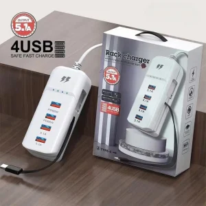 MULTI CARGADOR USB + C CARGA RAPIDA 5.1A