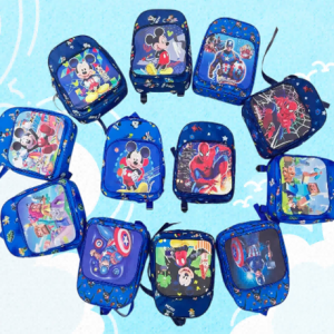 MOCHILA KINDER PERSONAJES DOBLE CIERRE ECONÓMICA