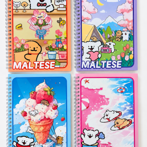 SET 4 LIBRETA 20x14 MALTESE