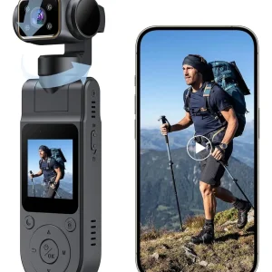 CAMARA PORTATIL 4K CON WIFI Y PANTALLA