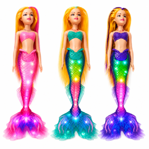 MUÑECA SIRENA 32 CM CON ACCESORIOS