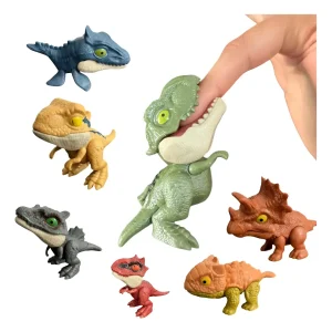 BOLSA CON 24 DINOSAURIOS DE JUGUETE MUERDE DEDOS