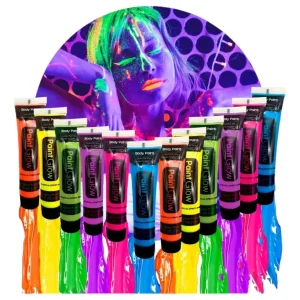12 PINTURA CORPORAL PAINT GLOW FLUORESCENTE
