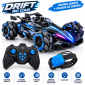 Auto de Drift RC Futurista con Accesorios