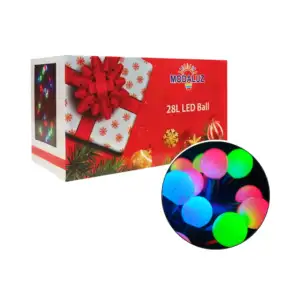 Imagen de SERIE NAVIDEÑA 28 CANICAS LED MULTICOLOR