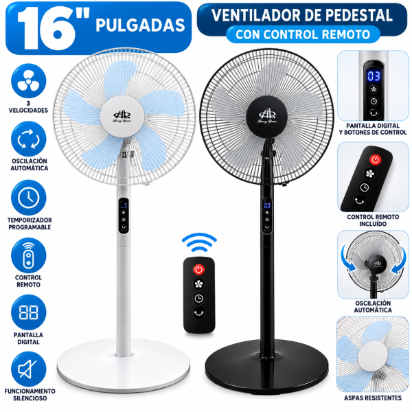Ventiladores de pedestal con control remoto Ventiladores de pedestal con control remoto
