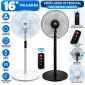 Ventiladores de pedestal con control remoto